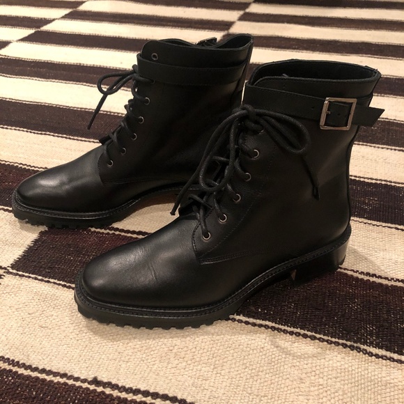 Rachel Comey Shoes - Rachel Comey Lace Up DAME Boots Black Leather SZ 9
